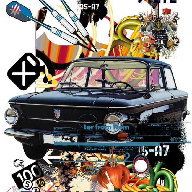 Significatio 007.
Digital print and stencil on canvas. cm 120x180